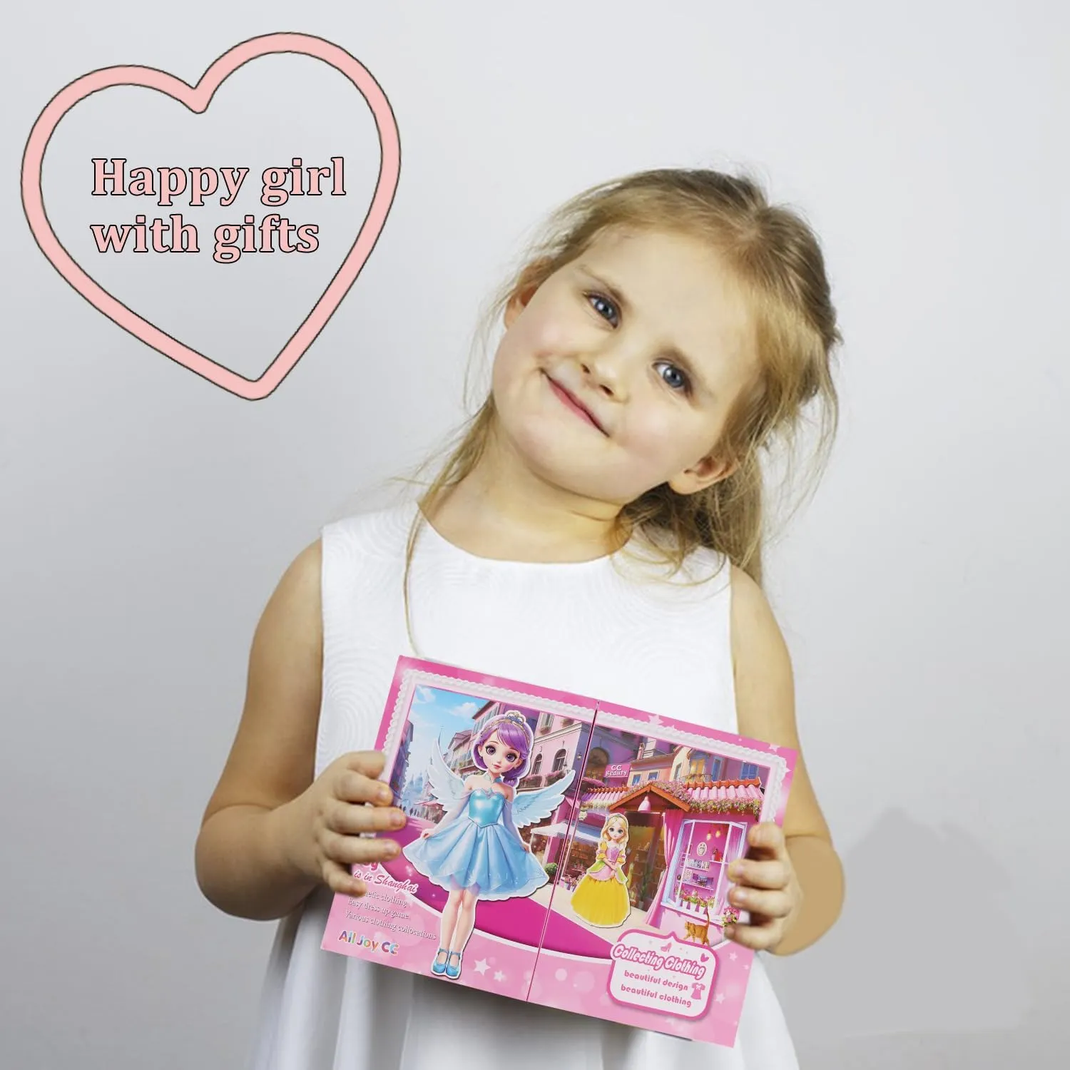 Stickers - Magnetic Dress Up Dolls for Girls - Toddler Travel Toys poll immense - 1 Paper Doll and 33 Clothing Accessories with 3D Magnetic Game Scene, Foster Creativity and Imagination (Joy) Yuzee Paper Dolls 