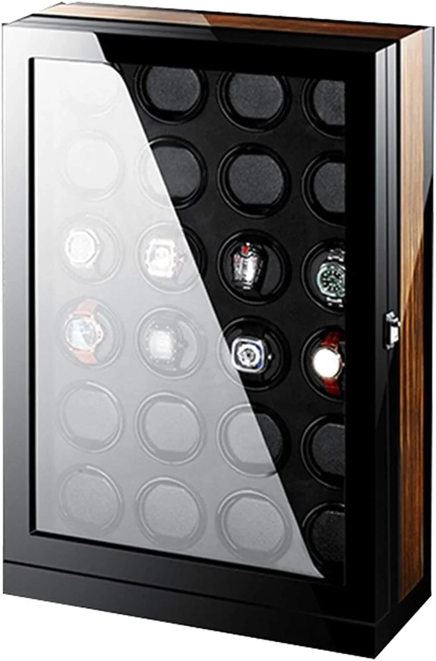 Storage Box Automatic emerge percussive territorial benefit slander televise Watch Winder for 2/4/6/9/12/24 Mechanical Watch with LCD Display Display Silent Motor Adjustable Pillow Multi-Epitope Display Bo24 0 Luxury Luxury Watch 