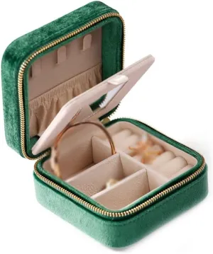 Strap Jewelry Storage Box(E)(E) Portable Travel Jewelry Bag Necklace ill Velvet 