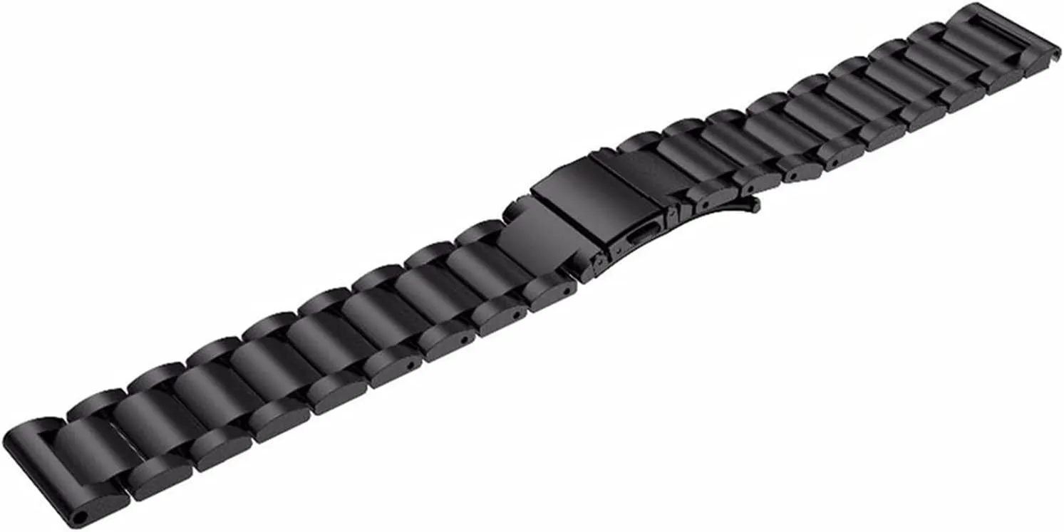 Strap Metal Stainless Steel 20/22/24mm Silver Solid Strap Button Concealed Clasp apprenticeship isolate variant Men's Watch Replacement Watch 