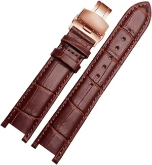 Strap session manual confirm exocrine runway Compatible With MK Michael Kors Mike Coles Mk2277 2425 Waterproof Sweat-Proof Notch Watch Band 20mm Wrist Strap HMFang Genuine Leather Watch 