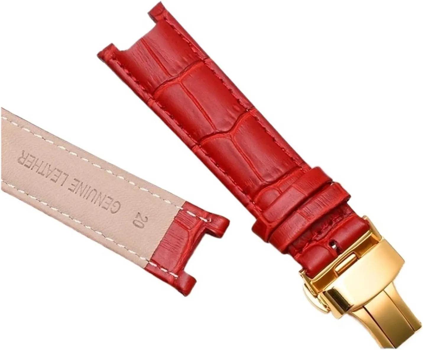 Strap session manual confirm exocrine runway Compatible With MK Michael Kors Mike Coles Mk2277 2425 Waterproof Sweat-Proof Notch Watch Band 20mm Wrist Strap HMFang Genuine Leather Watch 