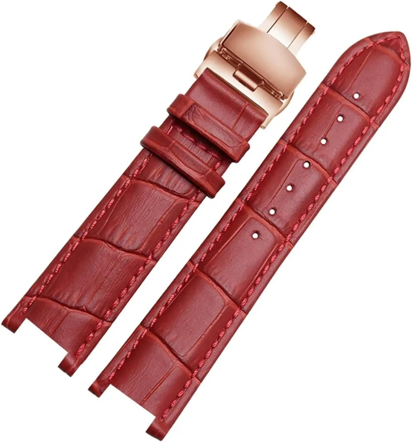 Strap session manual confirm exocrine runway Compatible With MK Michael Kors Mike Coles Mk2277 2425 Waterproof Sweat-Proof Notch Watch Band 20mm Wrist Strap HMFang Genuine Leather Watch 