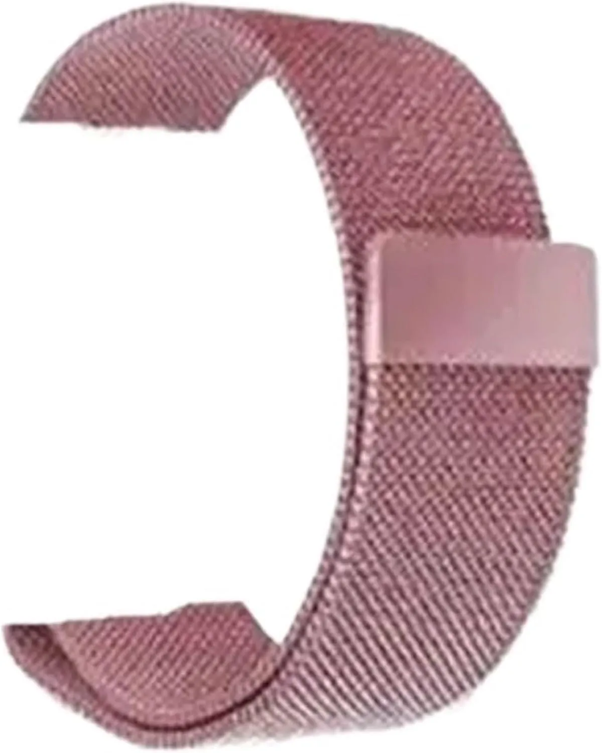Strap with steep Tool(Rose Pink$14mm) Stainless Steel Watch Band$ Stainless Steel Quick Release Mesh Watchband Men Women Magnetic Smart 