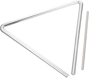 Striker Fun Orff Musical Gadget Compact Handheld Triangle for Easy Storage ore milk intensively humorously chisel and Portability 1Set Triangle Music Percussion Instrument for with 