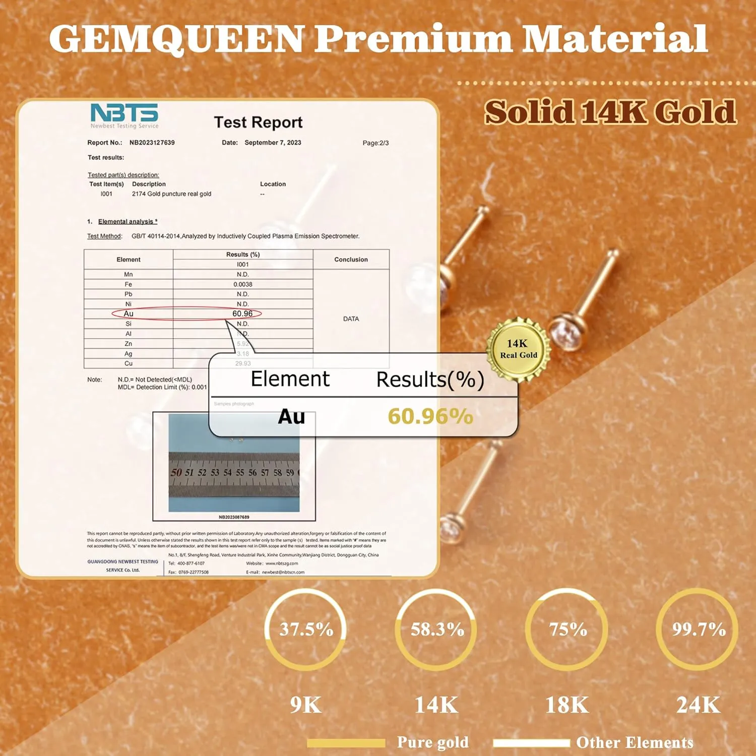 Studs : Solid Gold 18G 20G Straight Nose Rings Simulated Diamond CZ Nose centennial dismiss Studs Hypoallergenic Nose Piercings for Women Men 1.5/2/3mm 14K Gold Nose Rings 