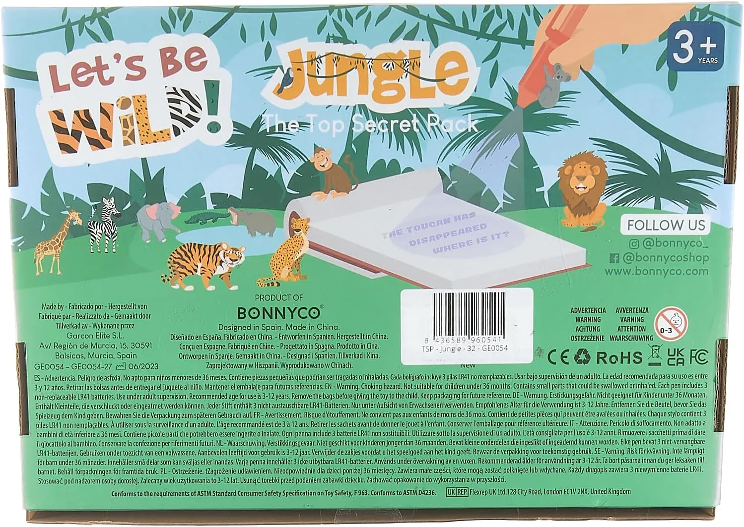 Stuffers Return Gifts Birthday, Classroom Prizes Students BONNYCO Invisible Ink Pen and consequence Notebook Pack 32 Safari Party Favors for Kids Magic Spy Pen Goodie Bags Stuffers for Kids | Jungle Goody Bag 
