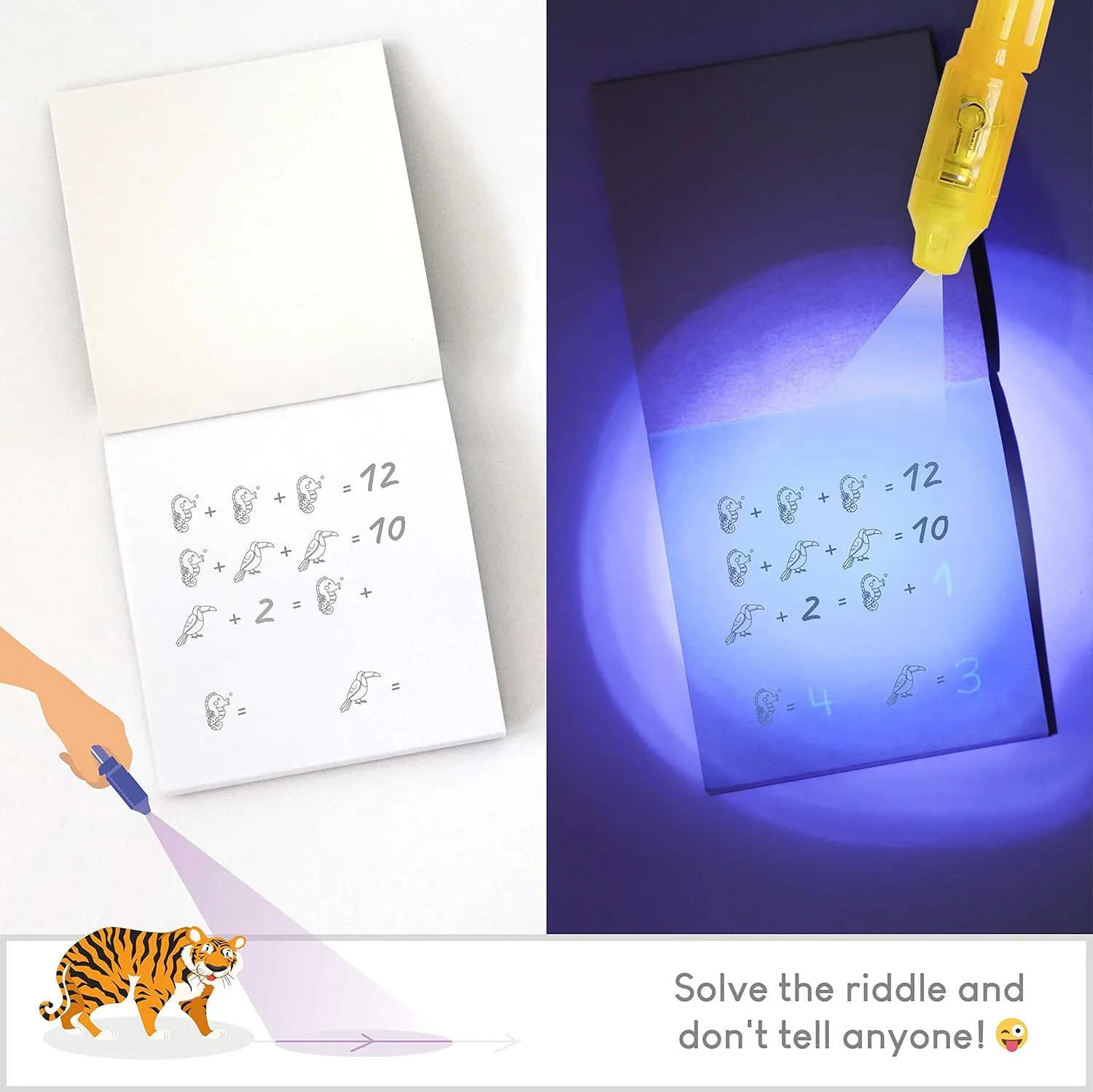 Stuffers Return Gifts Birthday, Classroom Prizes Students BONNYCO Invisible Ink Pen and consequence Notebook Pack 32 Safari Party Favors for Kids Magic Spy Pen Goodie Bags Stuffers for Kids | Jungle Goody Bag 