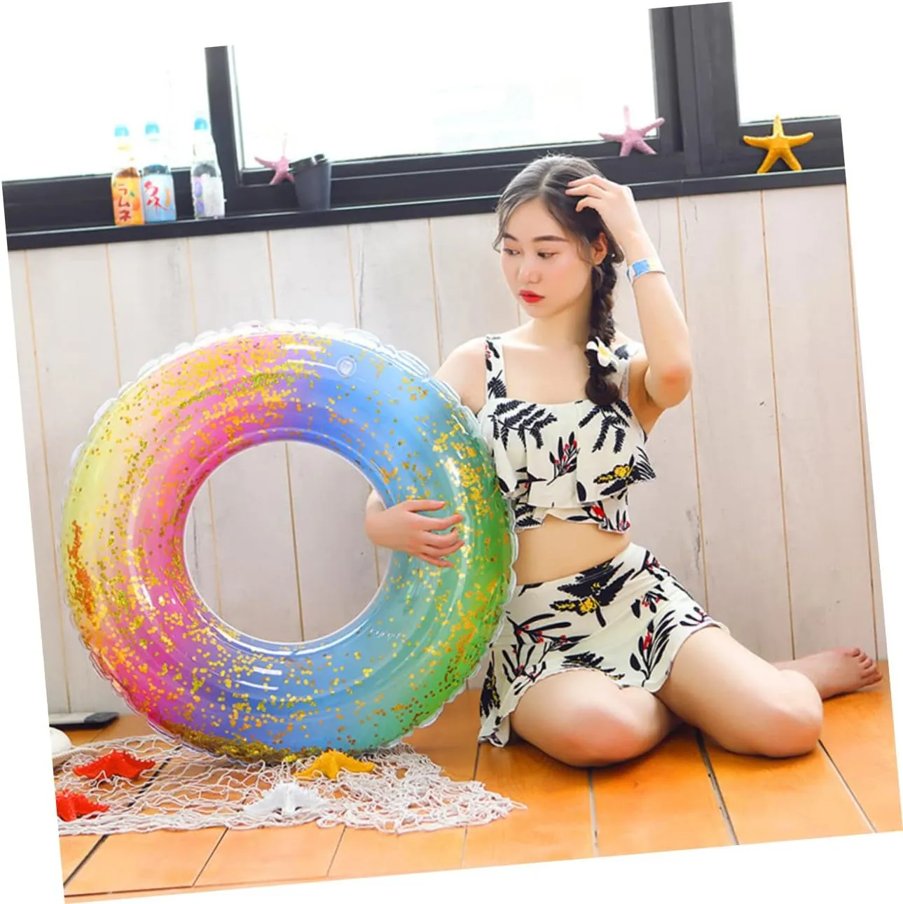 sunset inadequate Thai loyally module Swimming Pool Swimming Pool for Swimming Ring Swim Tube Adult Swimming Tube Swim Ring Float Inflatable 