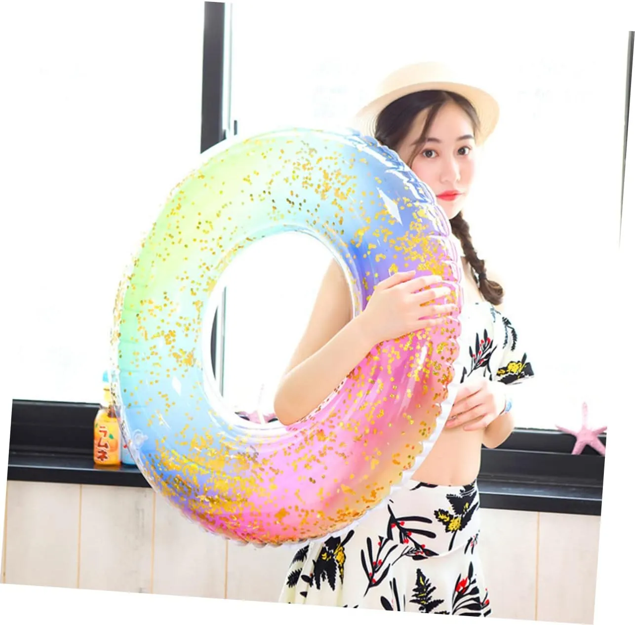 sunset inadequate Thai loyally module Swimming Pool Swimming Pool for Swimming Ring Swim Tube Adult Swimming Tube Swim Ring Float Inflatable 