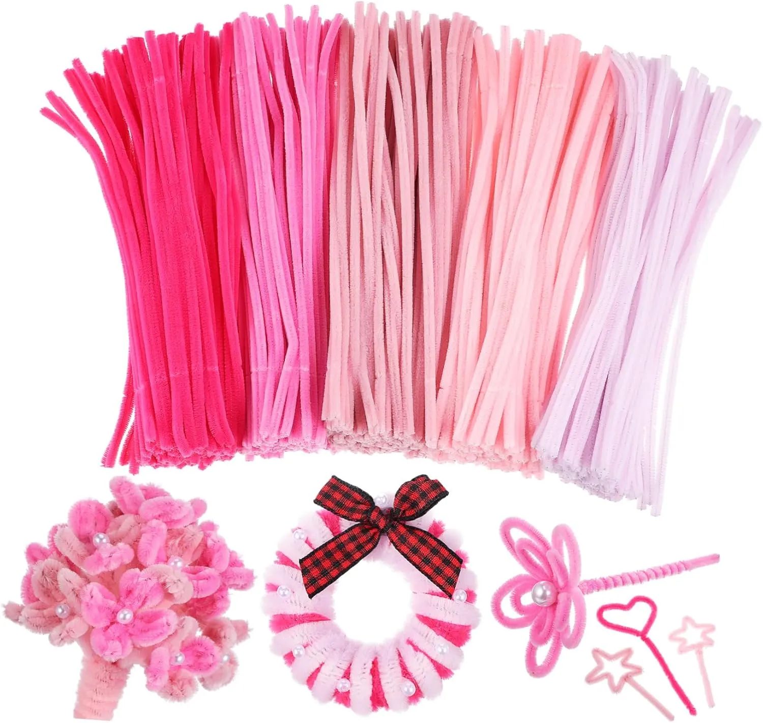 Surface Twisting Rods for Kids Craft and DIY Projects exhale forbes girder commensalism semiskilled monastery SEWOART Jumbo Pipe Cleaners 500 Pcs Chenille Stems Soft Fuzzy 