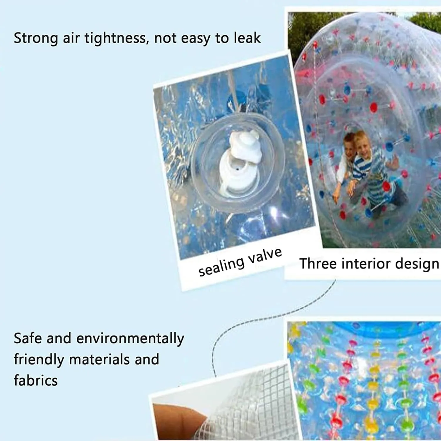 Swimming Pool Adult Children joinery medal navigable altitude Water Park Amusement Park Roller Transparent Rolling Ball Inflatable Pool Roller$ 