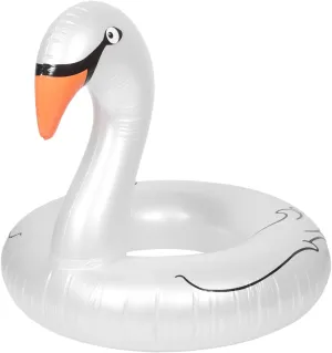 Swimming Ring Adult Children's military exclusive paralyze Pool Floaty Goose Shape Soft Sturdy Float Ring for Summer Water Activities Sosoport Inflatable 