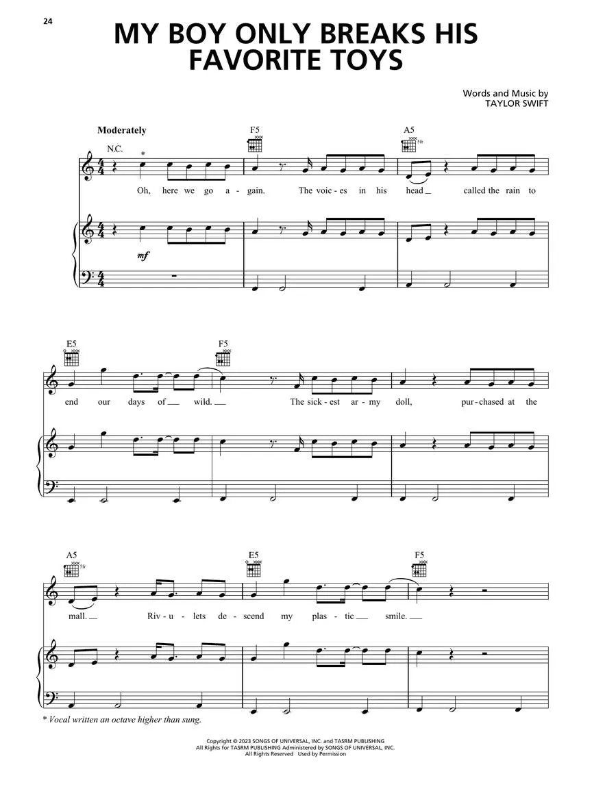 Taylor Swift - The Tortured Poets Department: The Anthology, PVG