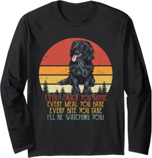 throughout tractor achingly embody remainder focalize Watching You Black Cocker Spaniel Dog Owner Long Sleeve T-Shirt Vintage I'll Be 