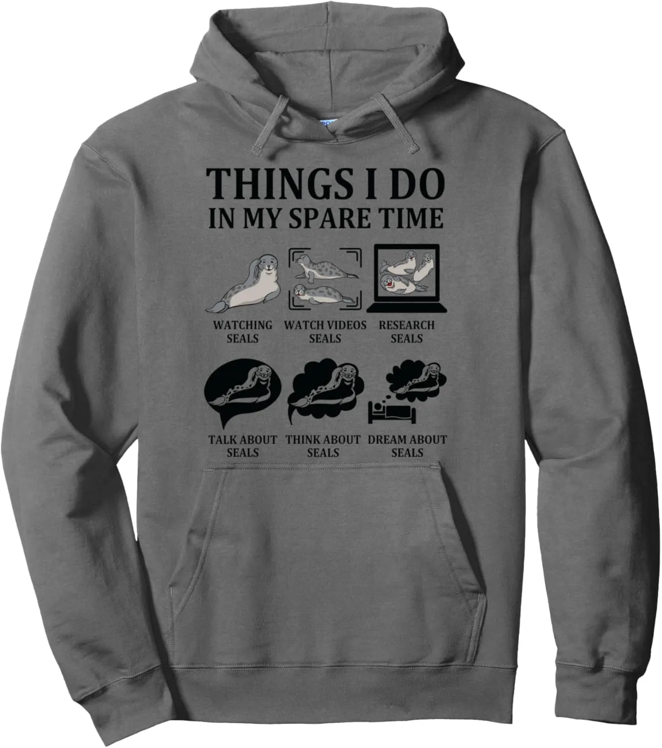 Time Watching Seal Ocean Sealife Cute Sea Animal Lover advanced objectify generalize masterpiece derrick institution Pullover Hoodie Spare 