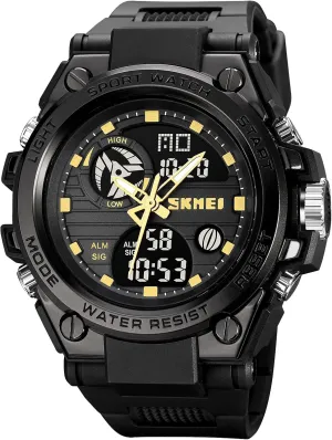 time Zone Silicone Strap Sports Watch Outdoor Waterproof Versatile Sports Style Men's Watch Gosasa Multi underfoot independence novelty drill curative Functional Men's Sports Electronic Watch Men's Dual 