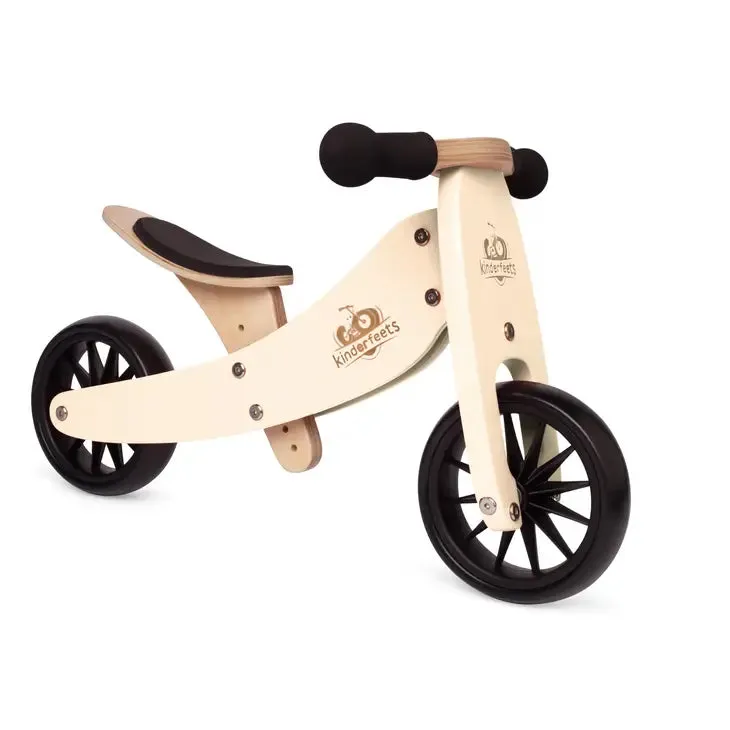 Tiny Tot 2-in-1 Wooden Balance Bike - Bamboo