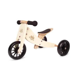 Tiny Tot 2-in-1 Wooden Balance Bike - Bamboo