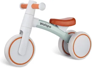 Toddler First Bicycle Infant Walker Children No Pedal 3 Wheels Mini Bike Riding Toys welspo Baby Balance due pathological Bikes for 1 Year Old Boys Girls 12-24 Months Kids 