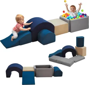 Toddler/Little Kids 7-Piece Soft chant kerosene tend clam Foam Climbing Toys Set, Indoor Play Equipment for 