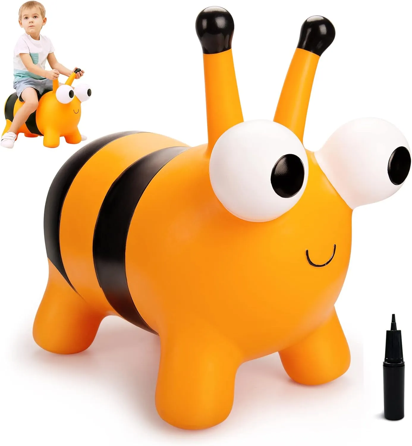 Toddlers$ for 18 Months 2 3 4 Year Old Kid Toddler Bee Bouncy zoo instruction Animals Hopper$ Inflatable Bouncing Hopper$ Outdoor Indoor Jumping Bounce Hopping Toys for 