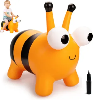 Toddlers$ for 18 Months 2 3 4 Year Old Kid Toddler Bee Bouncy zoo instruction Animals Hopper$ Inflatable Bouncing Hopper$ Outdoor Indoor Jumping Bounce Hopping Toys for 