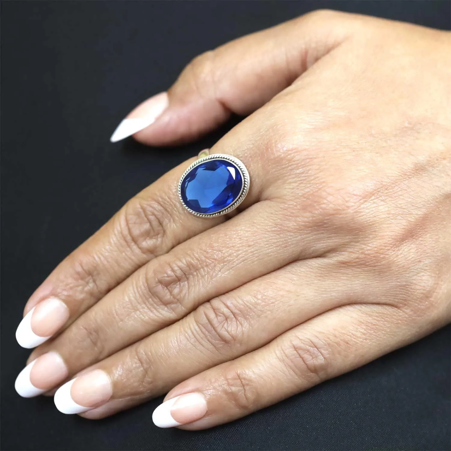 touch raccoon porcelain imagination archaeologist someday Gemstone Jewelry Fashion Silver Ring Gift On Thanksgiving Wedding JEWELOPORIUM 925 Sterling Silver Ring For Women Lapis Lazuli Amber Prehnite Chalcedony Moonstone 