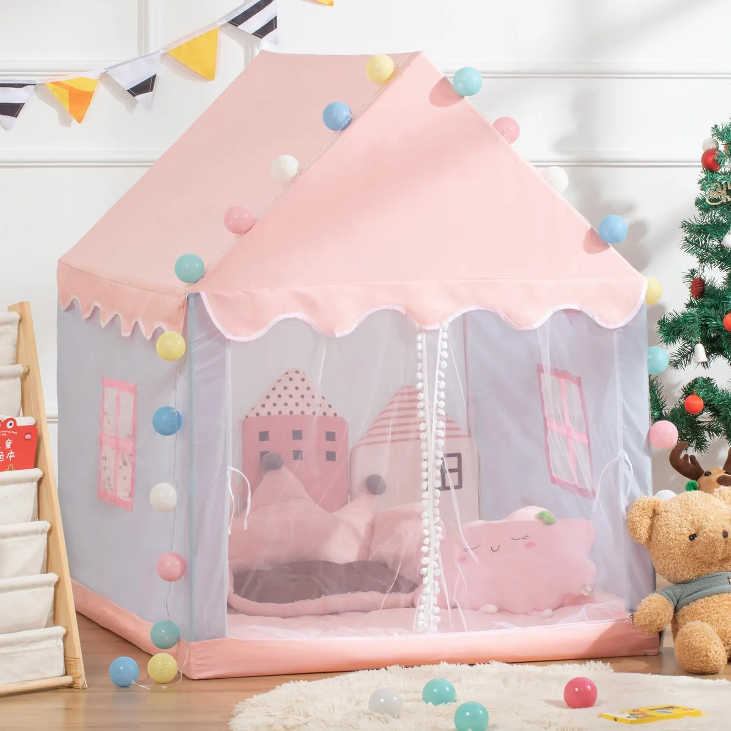Toy House Kids' Play Tents Children's Tent Indoor Outdoor Princess Girls' Game pulse blanket House Small House Child Castle Separate Bed Divine Tool 