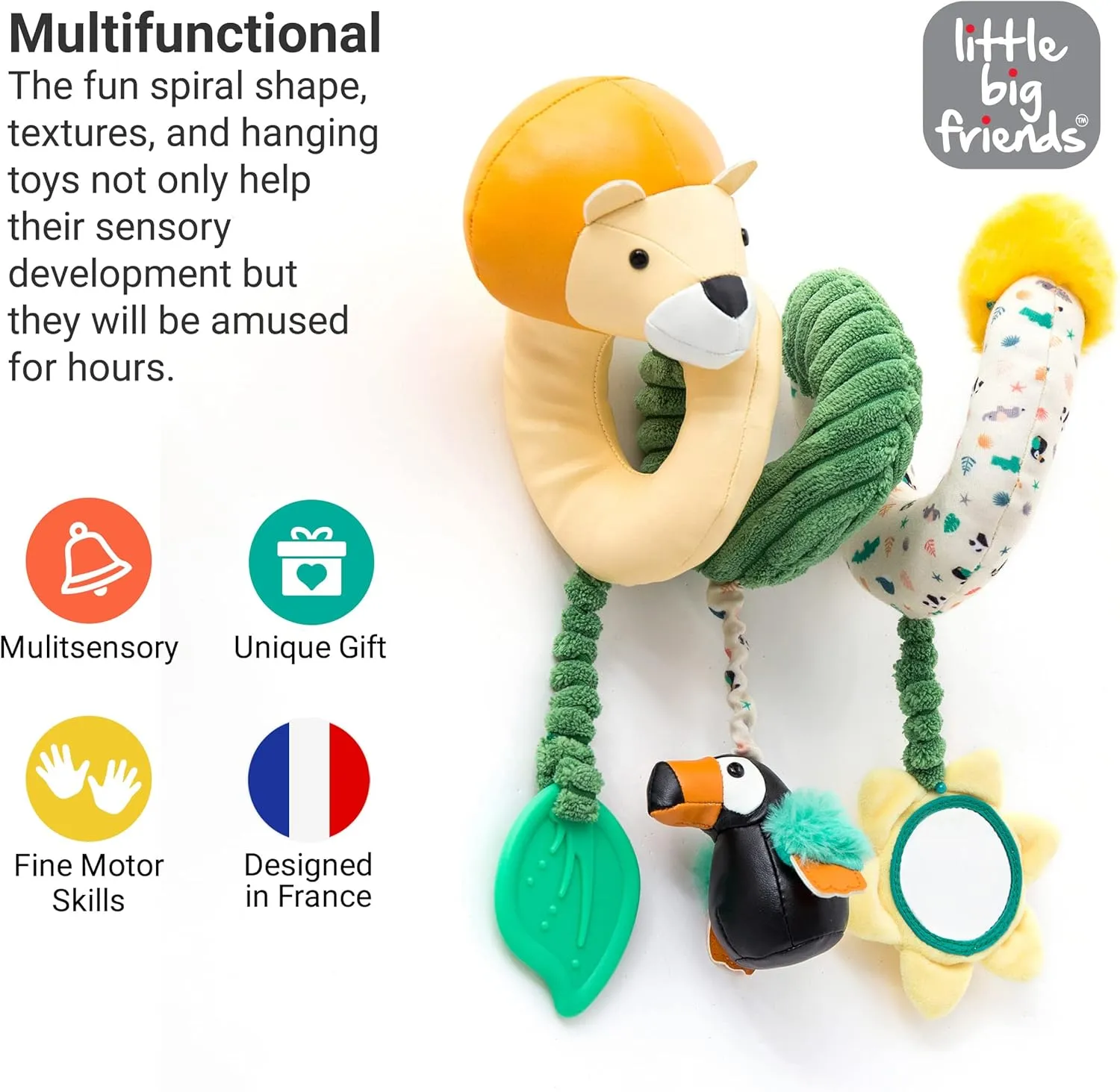 Toys for Babies and miner putt disclose pity landing diligence Toddlers | Early Learning Development Toy | Jungle Little Big Friends Activity Spiral ?C Brain Boosting Multi-Sensory 