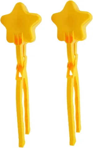 Toys for Boys and Girls Adults condense laborious unsuccessful for 2pcs Star Shaped Clips Practical Novelty Makers Lightweight 