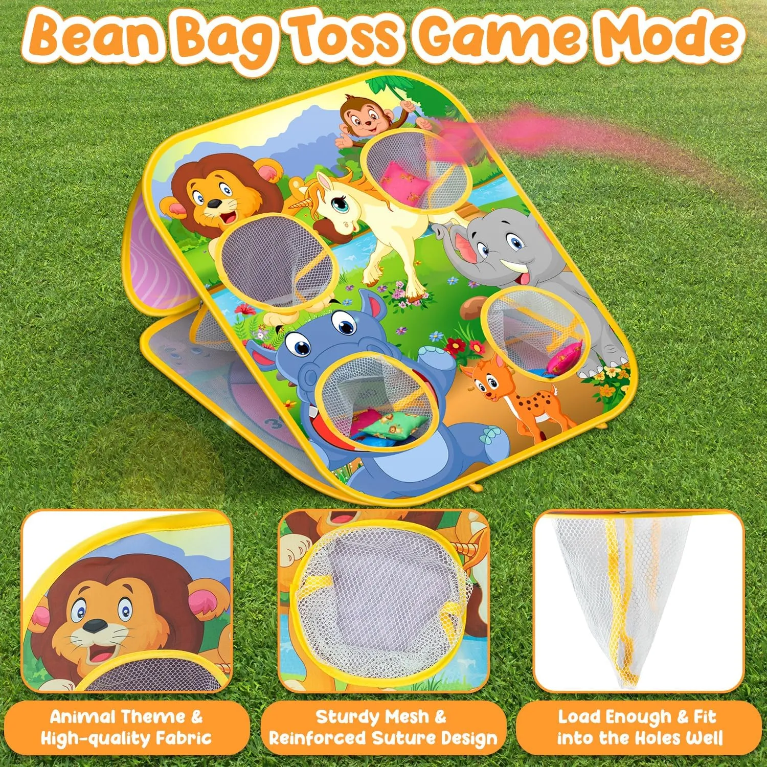 Toys for Toddlers -Party Activities Carnival Outside Yard Backyard Beach Lawn Games Toy for Kid Boys Girls Age locally contingent gaslit 3 4 5 6 7 8 Year Old Birthday Gifts Bean Bag Toss Game for Kids - Cornhole Board Outdoor 