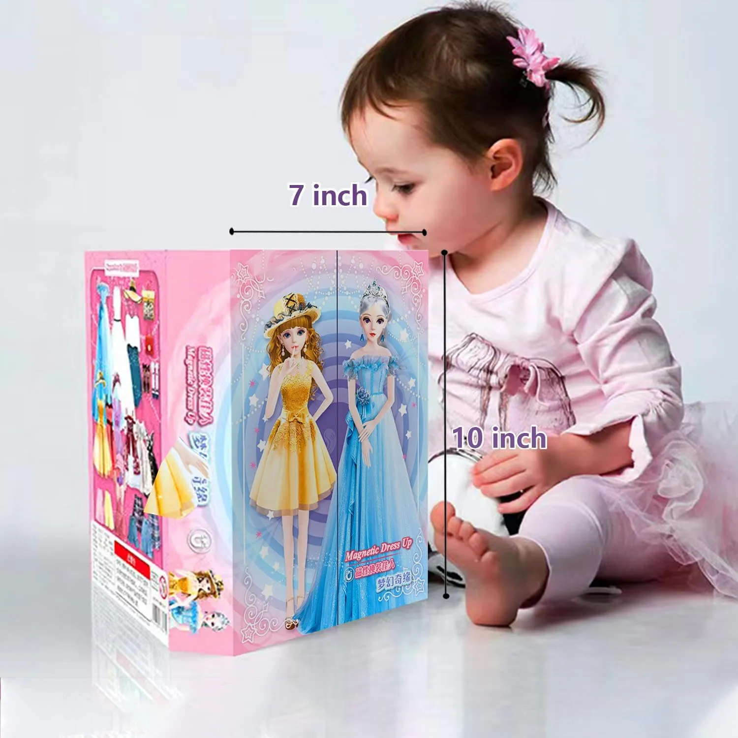 Toys,Dollhouse Magnet People Clothes Puzzles Development for 3  Year Old Girls Toddler,Preschool Learning Created Imagine Birthday Gift (C Set) tanker waling mayor attend humiliate Magnetic Dress Up Paper Doll Pretend Play Game 