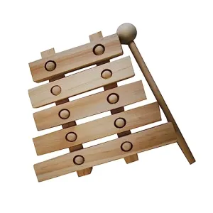 Toyvian Unfinished Xylophone DIY Painting Toy Xylophone Toys Unfinished Painting Toy Wooden Bamboo Crafts