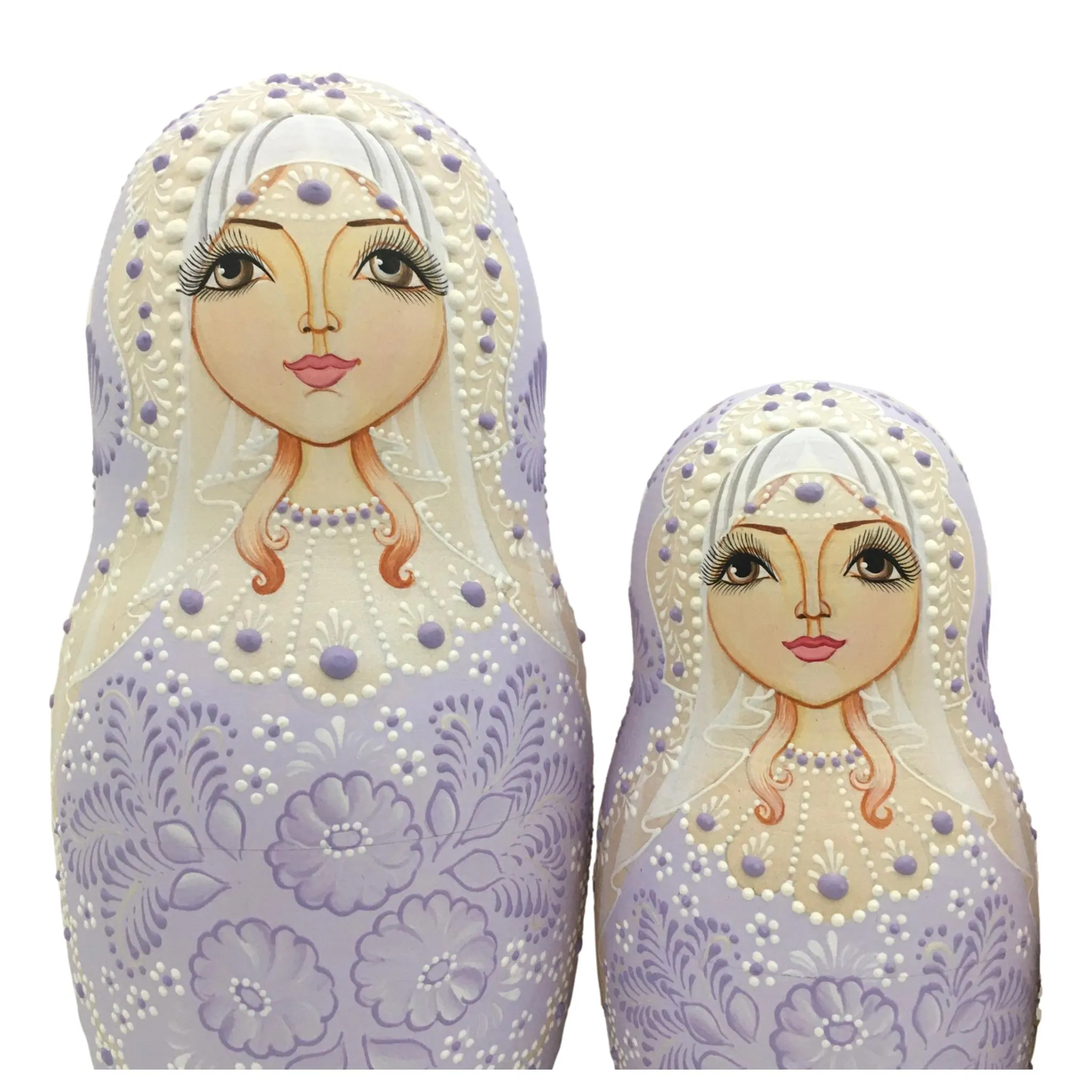 Traditional Matryoshka Lavender Russian Easter Gift
