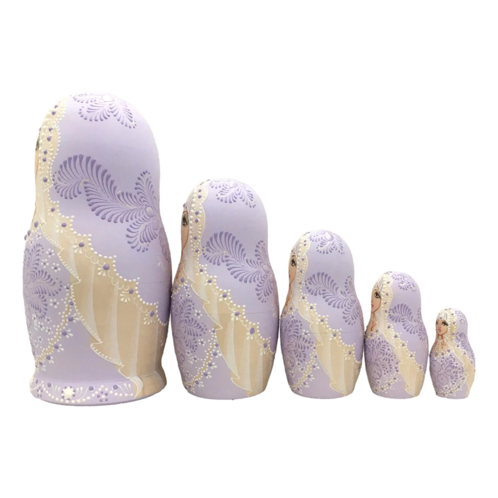 Traditional Matryoshka Lavender Russian Easter Gift