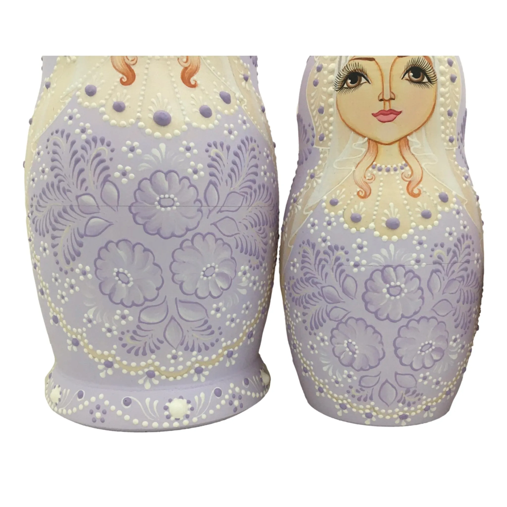 Traditional Matryoshka Lavender Russian Easter Gift