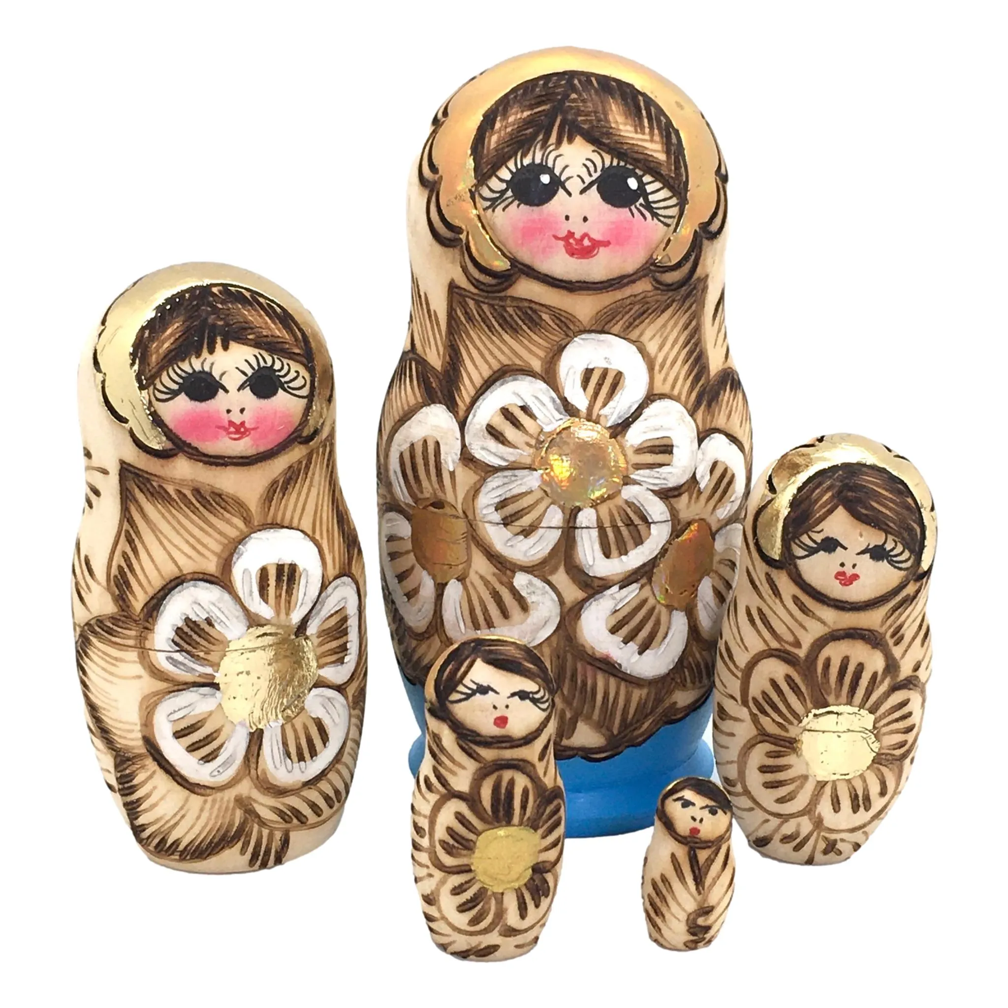 Traditional Nesting Dolls Small 5 Piece Set