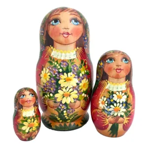Traditional Russian Dolls Flower Design