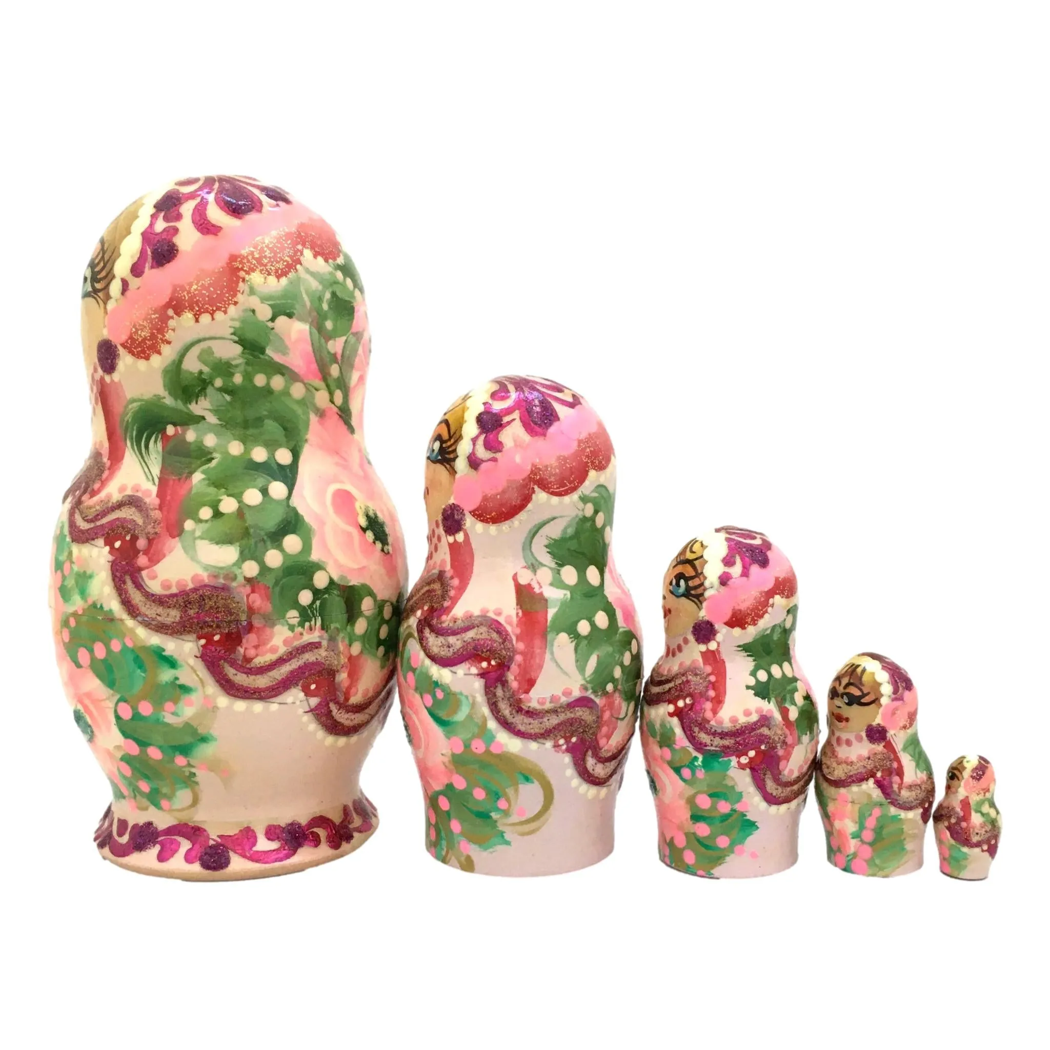 Traditional Russian Dolls Pink