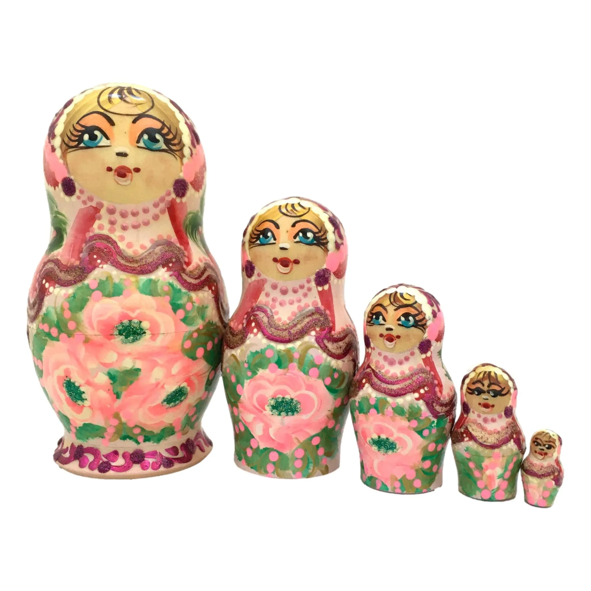 Traditional Russian Dolls Pink