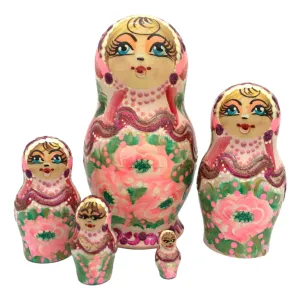 Traditional Russian Dolls Pink
