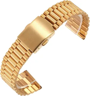 transitional artificially Strap With 22mm 20mm Stainless Steel Folding Buckle Watch Strap Solid Curved End Quick Closer Suitable For Metal 