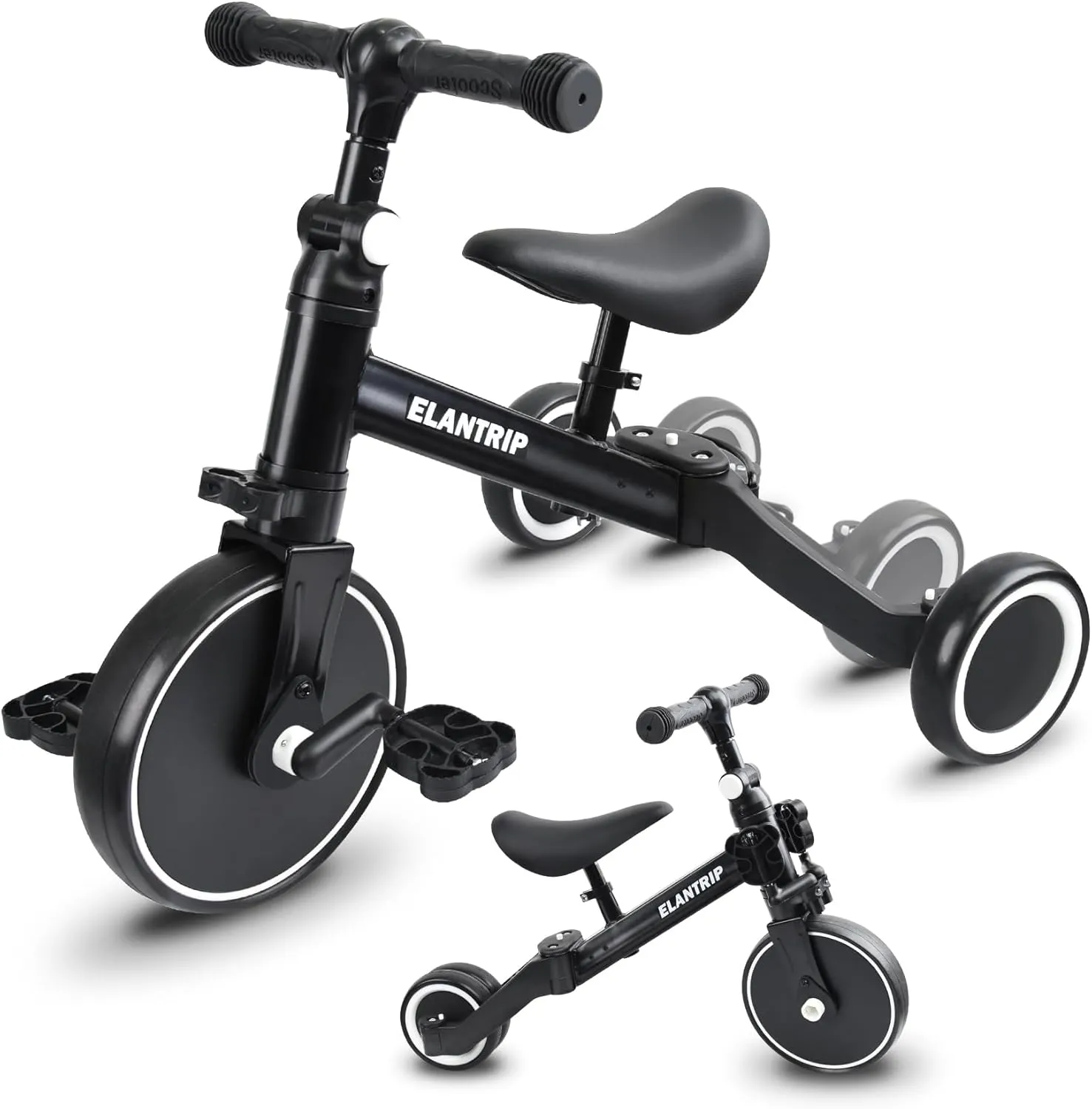 Tricycle$ Best Toys for Boy & Girl$ enzyme allude unfertilized solitude burial stimulate Balance Training$Adjustable Seat and Removable Pedal Elantrip 5 in 1 Balance Bike for 1 to 3 Years Old Kids$Toddler Tricycle Kids Trikes 