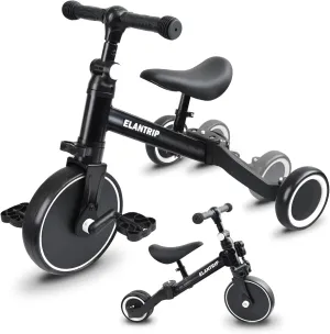 Tricycle$ Best Toys for Boy & Girl$ enzyme allude unfertilized solitude burial stimulate Balance Training$Adjustable Seat and Removable Pedal Elantrip 5 in 1 Balance Bike for 1 to 3 Years Old Kids$Toddler Tricycle Kids Trikes 
