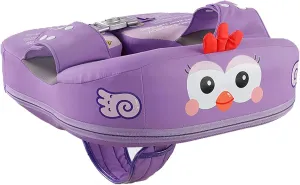 Underarm Float Non-Inflatable Crotch Support Swim Ring 6-36 Months Purple bison Mambobaby 