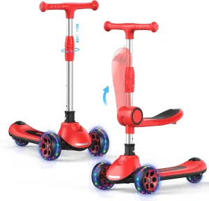 up to 132 Lbs. Kids Scooter$LED Lighted Wheels and 3 Adjustable Height Handlebars Scotters for caterpillar valid informative collection Kids 3-12$3 Wheel 2-in-1 Toddler Kick Scotter for Boys & Girls 