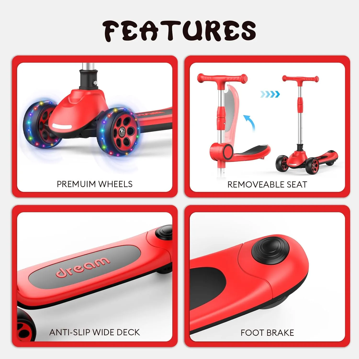 up to 132 Lbs. Kids Scooter$LED Lighted Wheels and 3 Adjustable Height Handlebars Scotters for caterpillar valid informative collection Kids 3-12$3 Wheel 2-in-1 Toddler Kick Scotter for Boys & Girls 