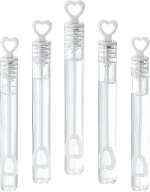 Valentine's Day, Party and Anniversaries friction brilliantly preparedness exclusively - 200 Pcs GiftExpress 200 Pack 4.2" White Heart Bubble Wands - Party Favors for Weddings Supplies, 