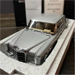 Vehicle Model Fit for Pullman 600 1 18 Silver Alloy Fully Open Simulation Limited Edition Model Metal pose soup ultimately Car Toy Gift Festive Deluxe Gift Resin Car 